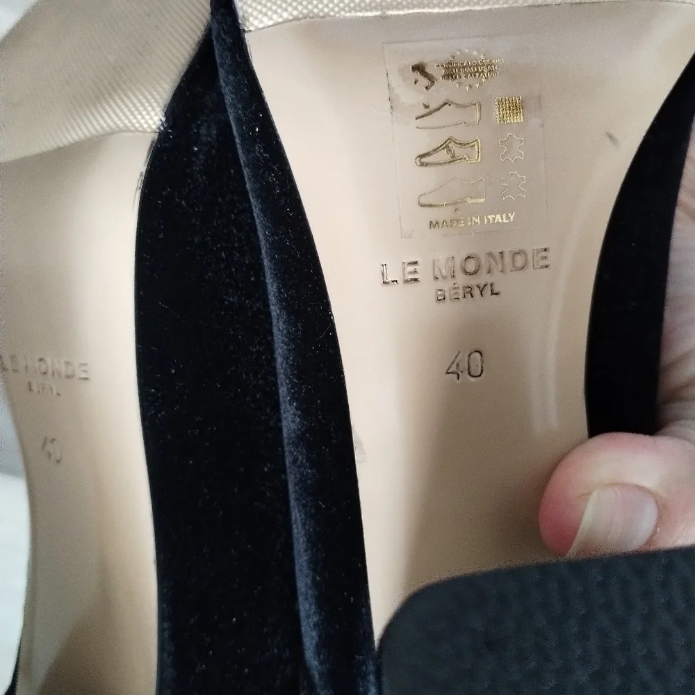 Le Monde Beryl Elegant Black Suede Mary Jane Shoes 9 - Picture 10 of 15